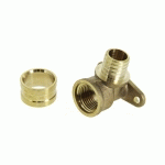 COUDE AVEC BASE DE FIXATION D16 1/2'' - SOMATHERM - 2318-16-15