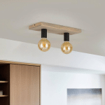 ENVOSTAR LOBO PLAFONNIER À 2 LAMPES PIN GRIS