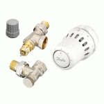 KIT THERMOSTATIQUE COMPLET TÊTE + CORPS RA-FN 15 ÉQUERRE INVERSÉE + COUDE DE RÉGLAGE - REACT™ DANFOSS