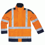 PARKA HAUTE VISIBILITÉ ORANGE DELTA PLUS, TAILLE XL