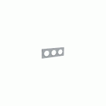 PLAQUE ODACE STYL GRISE 3 POSTES HORIZONTAL/VERTICAL ENTRAXE 71MM - SCHNEIDER ELECTRIC - S520706A1