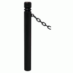 POTELET PROVINCE Ø114 MM CHAINES 1 ANNEAU CITY NOIR 9005 - PROCITY