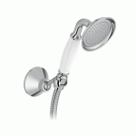 SET DE DOUCHE RETRO AVEC DOUCHETTE FLEXIBLE ET SUPPORT - CHROMÉ - LOUISE JACOB DELAFON