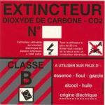 SICLI PANNEAU CLASSE DE FEU B CO2 4001