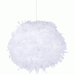 SUSPENSION BOULE EN PLUMES KOKOT BLANC - MANUTAN COLLECTIVITÉS