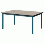 TABLE MALIBU 120X80 T2 4P STRA ACACIA/NOIR BLEU 5025