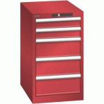 ARMOIRE ROUGE 411X572X700 AVEC 5 TIR. 75KG _ 78.420.070 - LISTA