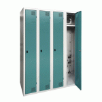 ARMOIRE SÉCHANTE IP 4 COLONNES À MORAILLON TURQUOISE - MANUTAN COLLECTIVITÉS