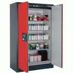 ARMOIRE SÉCURITÉ Q-CLASSIC-90 Q90.195.120 GRIS/ROUGE