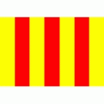 DRAPEAU COMTÉ DE FOIX : DIMENSIONS - 60 X 90 CM