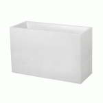 MURET GRAPHIT - BLANC CÉRUSÉ - 99,5X39 CM - 116 LITRES - 13735 EDA PLASTIQUES