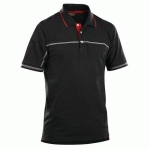 POLO BICOLORE NOIR/ROUGE TAILLE XXL - BLAKLADER