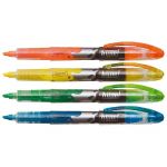 STAPLES HYPE!™ SURLIGNEUR À ENCRE LIQUIDE POINTE BISEAUTÉE 1 - 5 MM, COLORIS ASSORTIS