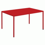 TABLE CANADA 120 X 80 CM ACIER - ROUGE - JAYSO