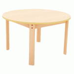 TABLE ERGO RONDE T1 - HÊTRE/HÊTRE - MANUTAN COLLECTIVITÉS