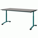 TABLE MALIBU 160X80 T3/T6 DL ST ANTIB BÉTO F186/NO BLEU 5018