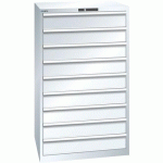 ARMOIRE BLANC PUR 870X725X1450 AVEC 9 TIR. 75KG _ 78.710.110 - LISTA