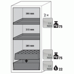 ARMOIRE SÉCURITÉ S-PEGASUS-90 S90.129.060.WDACR JAUNE - ASECOS