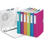 LOT DE CLASSEURS 4 ANNEAUX WOW, PP, DOS 52 MM, ANNEAUX DE 30 MM, ASSORTI DE COULEURS - LOT DE 10