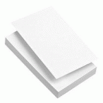 FICHES BRISTOL 125 X 200 MM UNI BLANC - BOÎTE DE 100