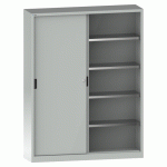 LISTA - ARMOIRE PORTES COULISSANTES (HXLXP) 195 X 150 X 40CM KEY LOCK R7035