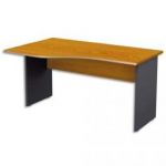 MT INTERNATIONAL BUREAU VAGUE MT1 CONFORT RETOUR GAUCHE PIÉTEMENT PANNEAU MERISIER L150X H75X P67/90 CM