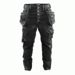 PANTALON DE TRAVAIL X1900 ARTISAN CORDURA® DENIM STRETCH TAILLE 44L - BLAKLADER