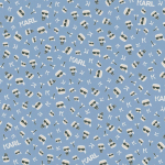 PAPIER PEINT ORIGINAL CHAMBRE FILLE | PAPIER PEINT FASHION BLEU CLAIR POUR CHAMBRE ADO | TAPISSERIE BLEU CLAIR MOTIF COUTURIER CÉLÈBRE - 10,05 X 0,53