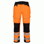 PORTWEST T142 PANTALON TRAVAIL EN HAUTEUR HV PW3 ORANGE/NOIR - TAILLE 32 - STANDARD