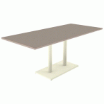 TABLE MENORCA 180X80 T6 ÉP 24MM STR ALAIS CHÊNE H. CAPP/1013 - MOBIDECOR