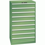 ARMOIRE VERT 870X725X1450 AVEC 9 TIR. 200KG _ 78.712.030 - LISTA