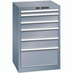 ARMOIRES À TIROIRS GRIS 564X572X850 AVEC 6 TIROIRS 75KG - LISTA