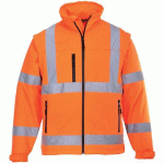 BLOUSON HAUTE-VISIBILITÉ SOFTSHELL S428 ORANGE L - PORTWEST