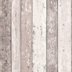 PAPIER PEINT IMITATION BOIS | PAPIER PEINT PLANCHE DE BOIS BEIGE & BLANC | PAPIER PEINT SHABBY CHIC BOIS USÉ POUR CUISINE CHAMBRE SALON - 10,05 X