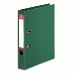 CLASSEUR A LEVIER PERGAMY - EN POLYPROPYLENE INTERIEUR/EXTERIEUR - DOS 5 CM - A4 - VERT FONCE