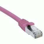 CORDON RJ45 CATÉGORIE 6A F/UTP LSOH SNAGLESS ROSE - 25 M