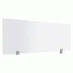 ÉCRAN DE SÉPARATION B-ZEN EN VERRE TREMPÉ L 160 X H 60 CM - AVEC FIXATIONS POUR BUREAU INDIVIDUEL