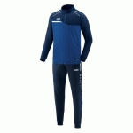 ENSEMBLE SURVÊTEMENT DE FOOT POLYESTER VESTE ET PANTALON ENFANT - JAKO - COMPETITION 20 BLEU/BLEU MARINE