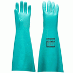LOT DE 3 - PORTWEST A813 GANT NITRILE EXTRA-LONG VERT - TAILLE XL