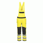 PORTWEST FR420 COTTE À BRETELLES HV MODAFLAME PW3 JAUNE/NOIR - TAILLE XXL