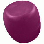 POUF GALET DE PAUL Ø 35 CM VIOLET RECYCLE 30% - QUI EST PAUL