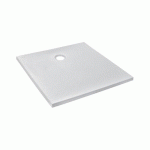 RECEVEUR DE DOUCHE EXTRAPLAT ANTIDÉRAPANT 90X90CM - TEXTURÉ PIERRE BLANC MAT - IPSO JACOB DELAFON