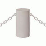 BORNE BARCELONE Ø 27 CM 2 ANNEAUX - ZINC GRIS 7044 - PROCITY