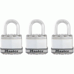 CADENAS HAUTE SÉCURITÉ À CLÉ EN ACIER LAMINÉ - ANSE 24MM - MASTER LOCK