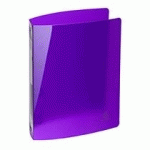 CLASSEUR 4 ANNEAUX PLASTIFIÉ EXACOMPTA IDERAMA - DOS 4 CM - COULEUR VIOLETTE