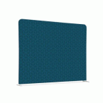 CLOISON EN TISSU 150-150 DOUBLE HEXAGONE BLEU