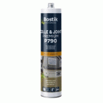 MASTIC COLLE POLYURÉTHANE 4 EN 1 FLEX-PRO PU790 - 300ML - NOIR - PAR 12 BOSTIK