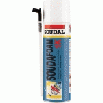 MOUSSE MANUELLE SOUDAFOAM 1K POLYURÉTHANE JAUNE AÉROSOL 500ML - SOUDAL - 108804