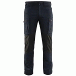 PANTALON DE TRAVAIL SERVICES STRETCH MARINE FONCÉ/NOIR TAILLE 50 - BLAKLADER