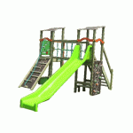 STRUCTURE MULTI-ACTIVTÉS LE PANDA - AVEC FIXATIONS PLATINES - MANUTAN COLLECTIVITÉS